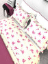 The White Moss Denmark Double bed 100% cotton bedsheet with 2 pillow covers